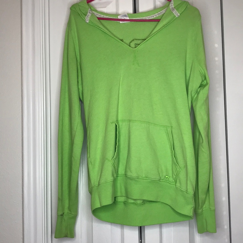Lime green Victoria’s Secret PINK Hoodie